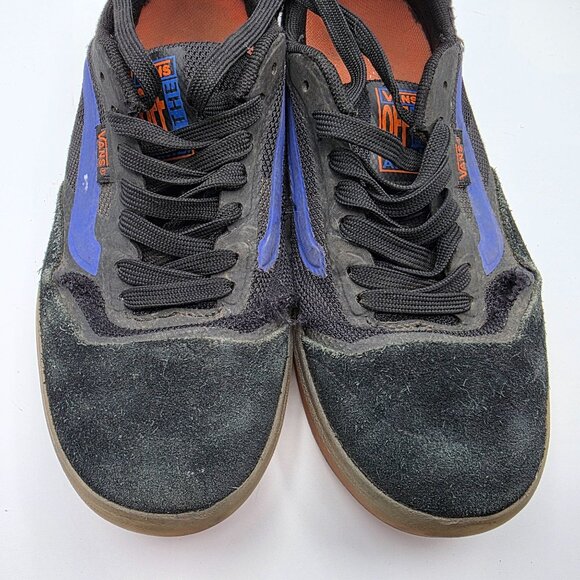 Vans Ave Pro Mens Size 6 Black Orange Athletic Shoes Skateboarding Casual Walk - Picture 10 of 14